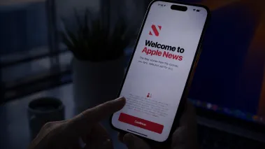 Apple News login on iPhone